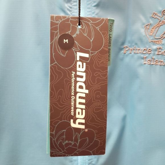 💙🖤 NWT Landway Blue Windbreaker Jacket Coat - Picture 9 of 13